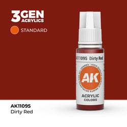 AK Interactive 3Gen Acrylics - Dirty Red (18ml)