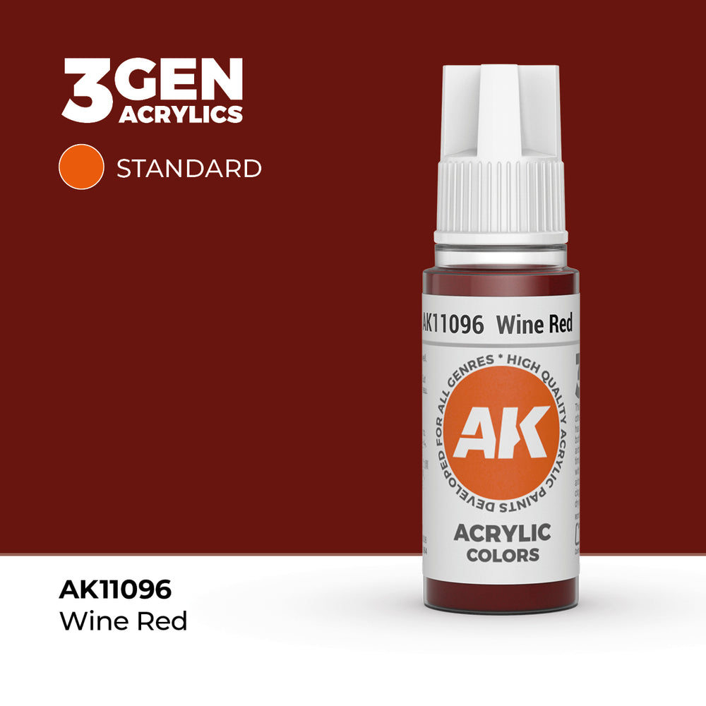 AK Interactive 3Gen Acrylics - Wine Red (18ml)