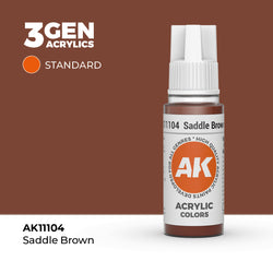 AK Interactive 3Gen Acrylics - Saddle Brown (18ml)
