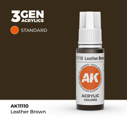 AK Interactive 3Gen Acrylics - Leather Brown (18ml)