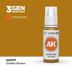 AK Interactive 3Gen Acrylics - Golden Brown (18ml)
