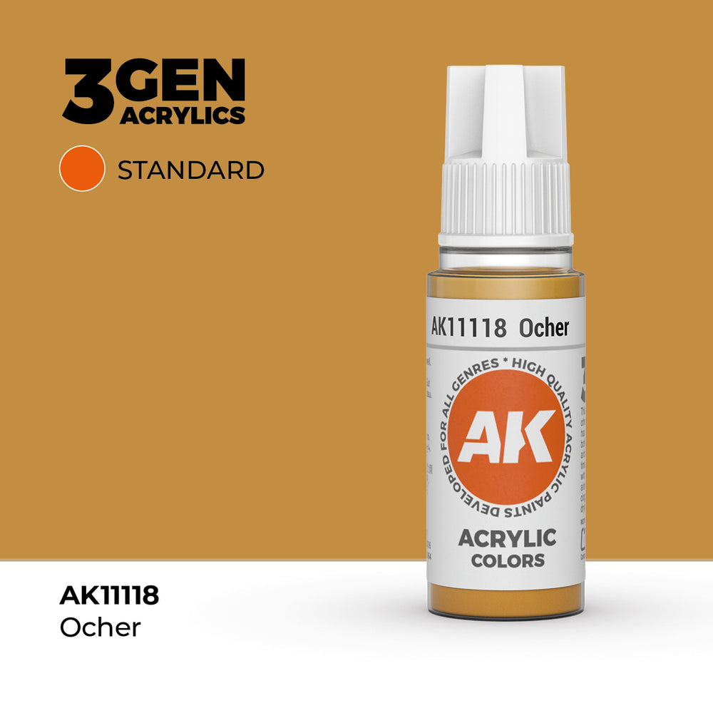 AK Interactive 3Gen Acrylics - Ochre (18ml)