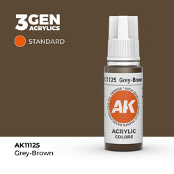 AK Interactive 3Gen Acrylics - Grey-Brown (18ml)