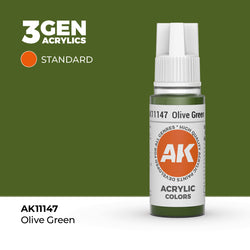 AK Interactive 3Gen Acrylics - Olive Green (18ml)