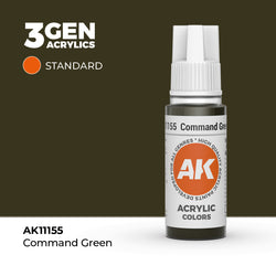 AK Interactive 3Gen Acrylics - Command Green (18ml)