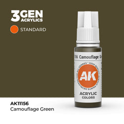 AK Interactive 3Gen Acrylics - Camouflage Green (18ml)