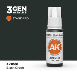 AK Interactive 3Gen Acrylics - Black Green (18ml)
