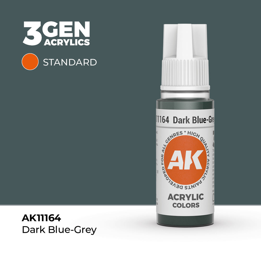 AK Interactive 3Gen Acrylics - Dark Blue-Grey (18ml)