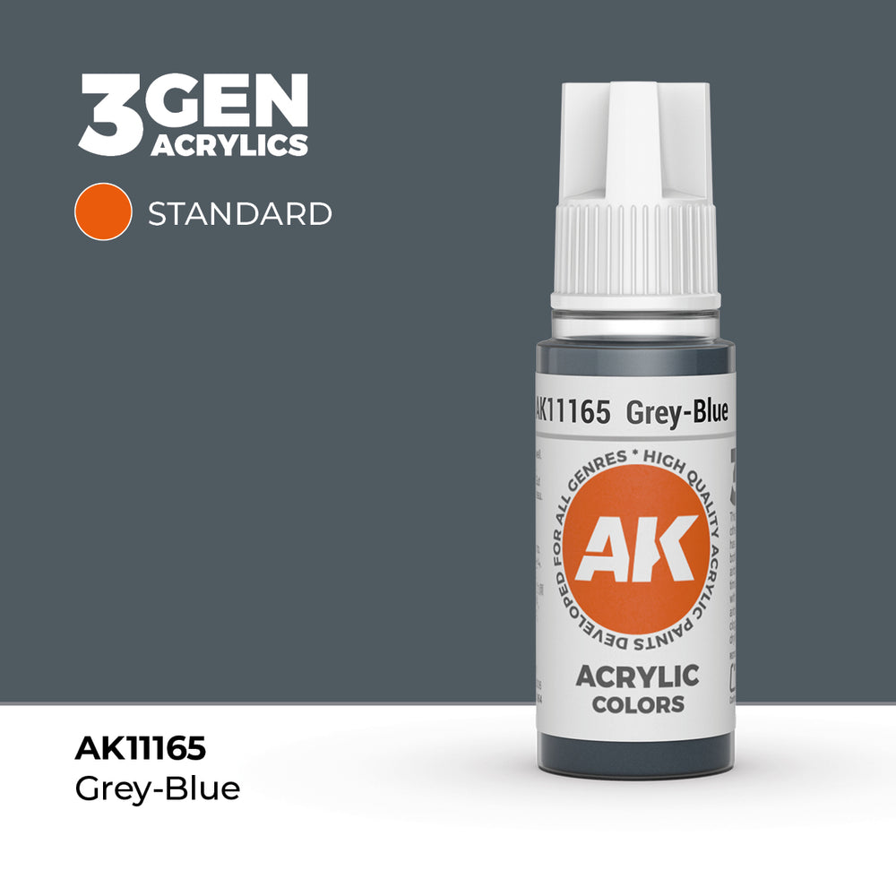 AK Interactive 3Gen Acrylics - Grey-Blue (18ml)