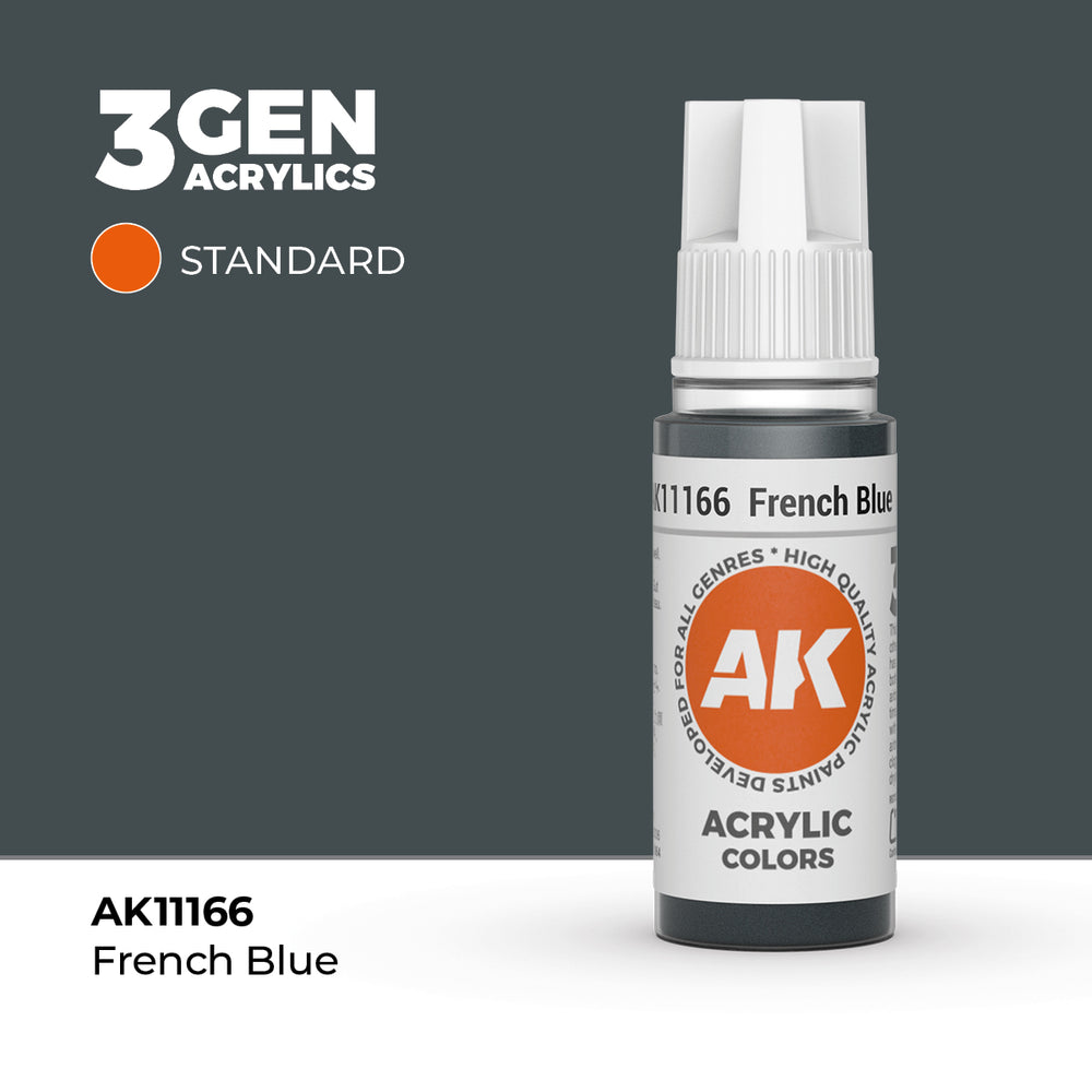 AK Interactive 3Gen Acrylics - French Blue (18ml)