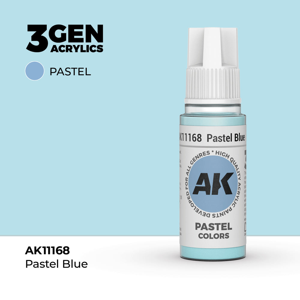 AK Interactive 3Gen Acrylics - Pastel Blue - Pastel (18ml)