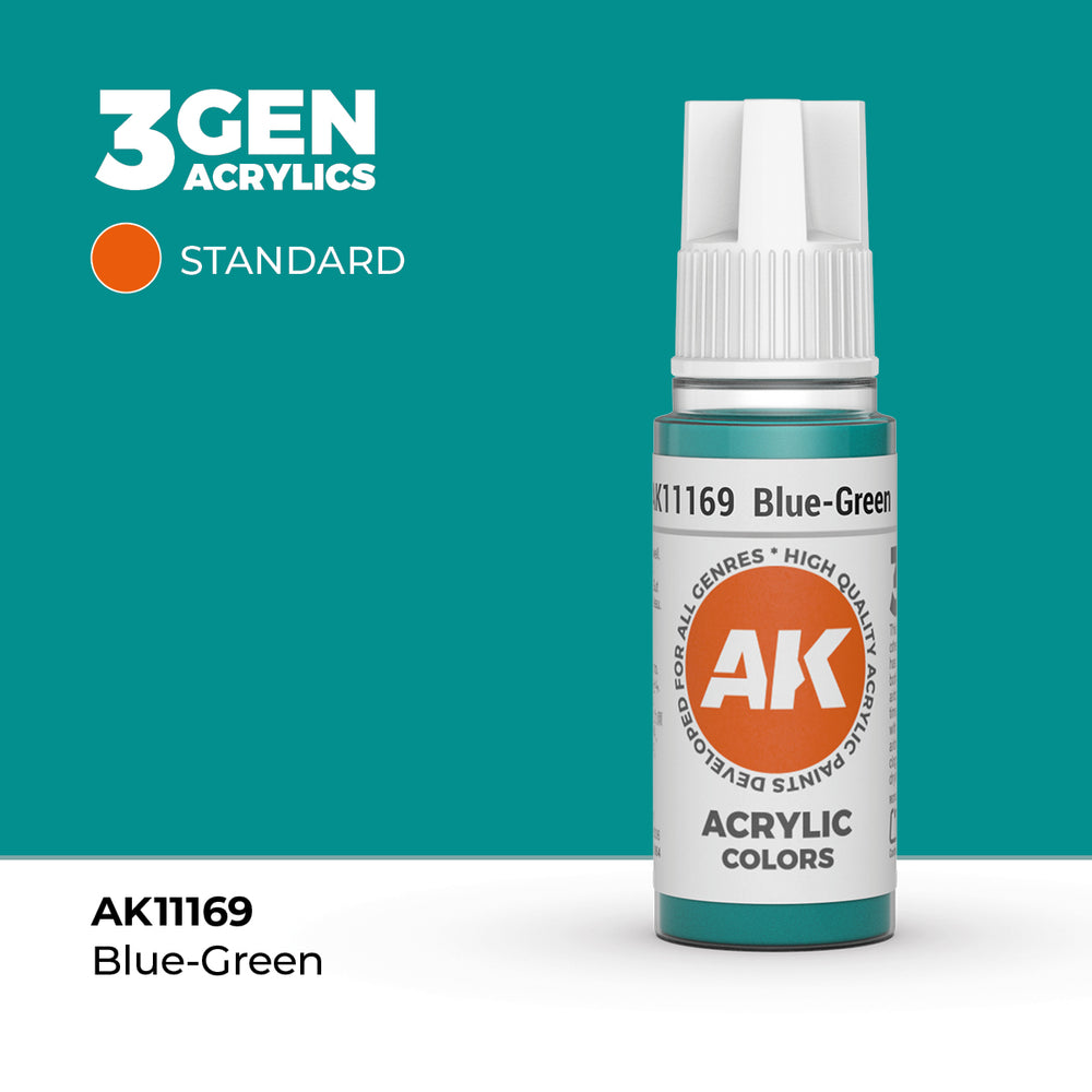 AK Interactive 3Gen Acrylics - Blue-Green (18ml)