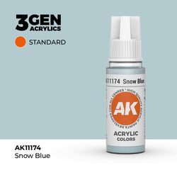 AK Interactive 3Gen Acrylics - Snow Blue (18ml)