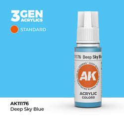 AK Interactive 3Gen Acrylics - Deep Sky Blue (18ml)