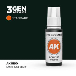 AK Interactive 3Gen Acrylics - Dark Sea Blue (18ml)