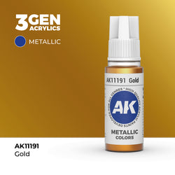 AK Interactive 3Gen Acrylics - Gold (18ml)