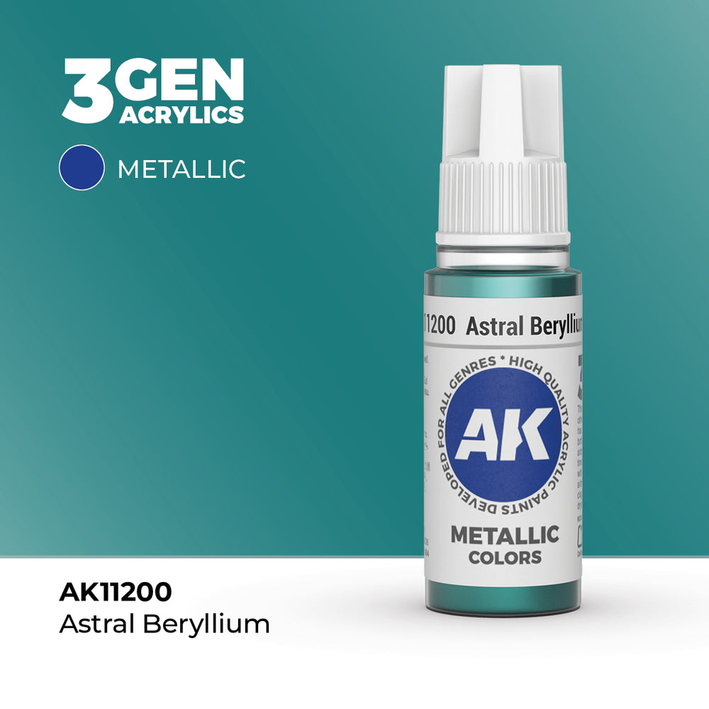 AK Interactive 3Gen Acrylics - Astral Beryllium (18ml)