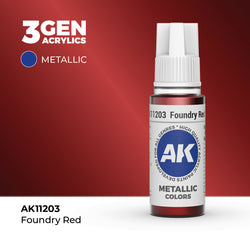 AK Interactive 3Gen Acrylics - Foundry Red (18ml)