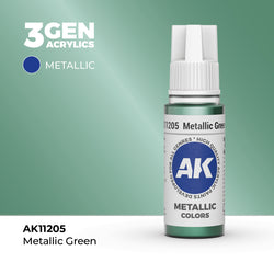 AK Interactive 3Gen Acrylics - Metallic Green (18ml)