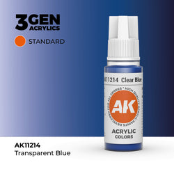 AK Interactive 3Gen Acrylics - Clear Blue (18ml)