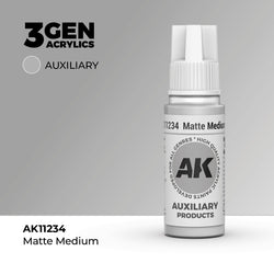 AK Interactive 3Gen Acrylics - Matte Medium - Auxiliary (18ml)