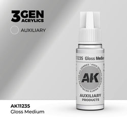 AK Interactive 3Gen Acrylics - Gloss Medium - Auxiliary (18ml)