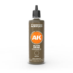 AK Interactive Primers - Olive Drab Surface Primer (100ml)