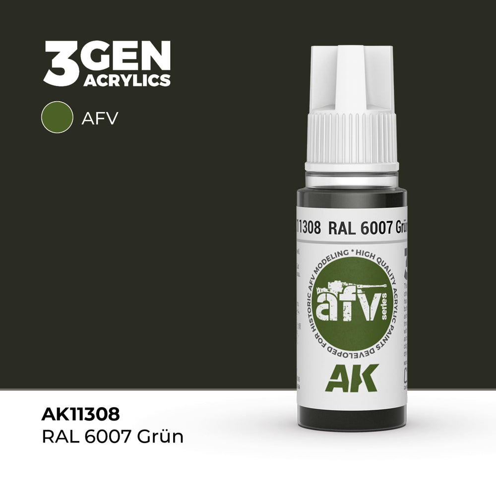 AK Interactive 3Gen Acrylics - RAL 6007 GrÜN - AFV (18ml)
