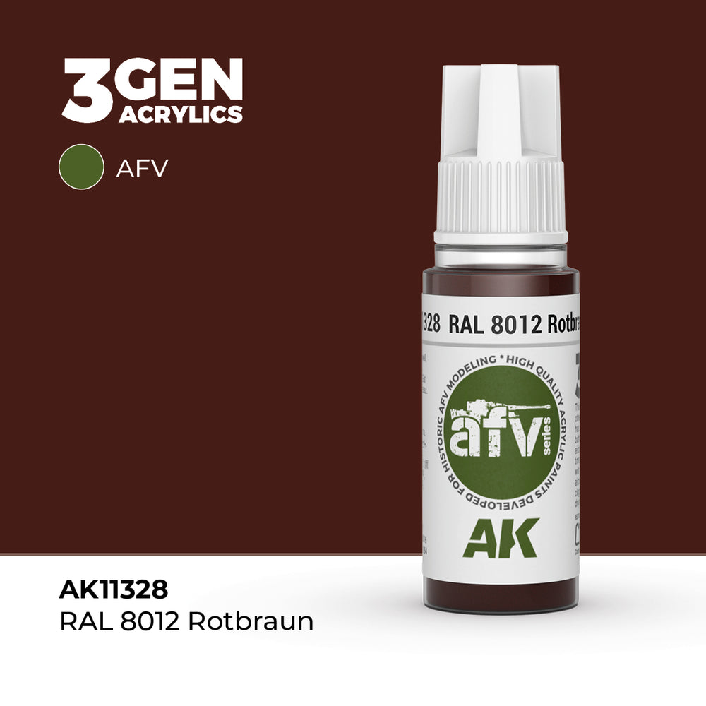 AK Interactive 3Gen Acrylics - RAL 8012 Rotbraun - AFV (18ml)