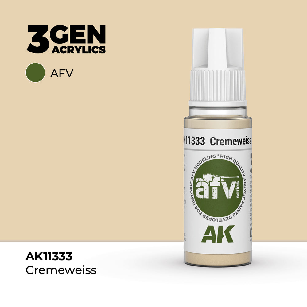 AK Interactive 3Gen Acrylics - Cremeweiss - AFV (18ml)