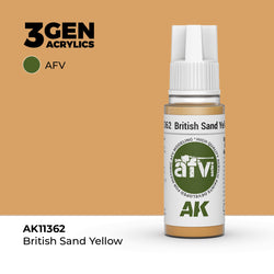 AK Interactive 3Gen Acrylics - British Sand Yellow - AFV (18ml)