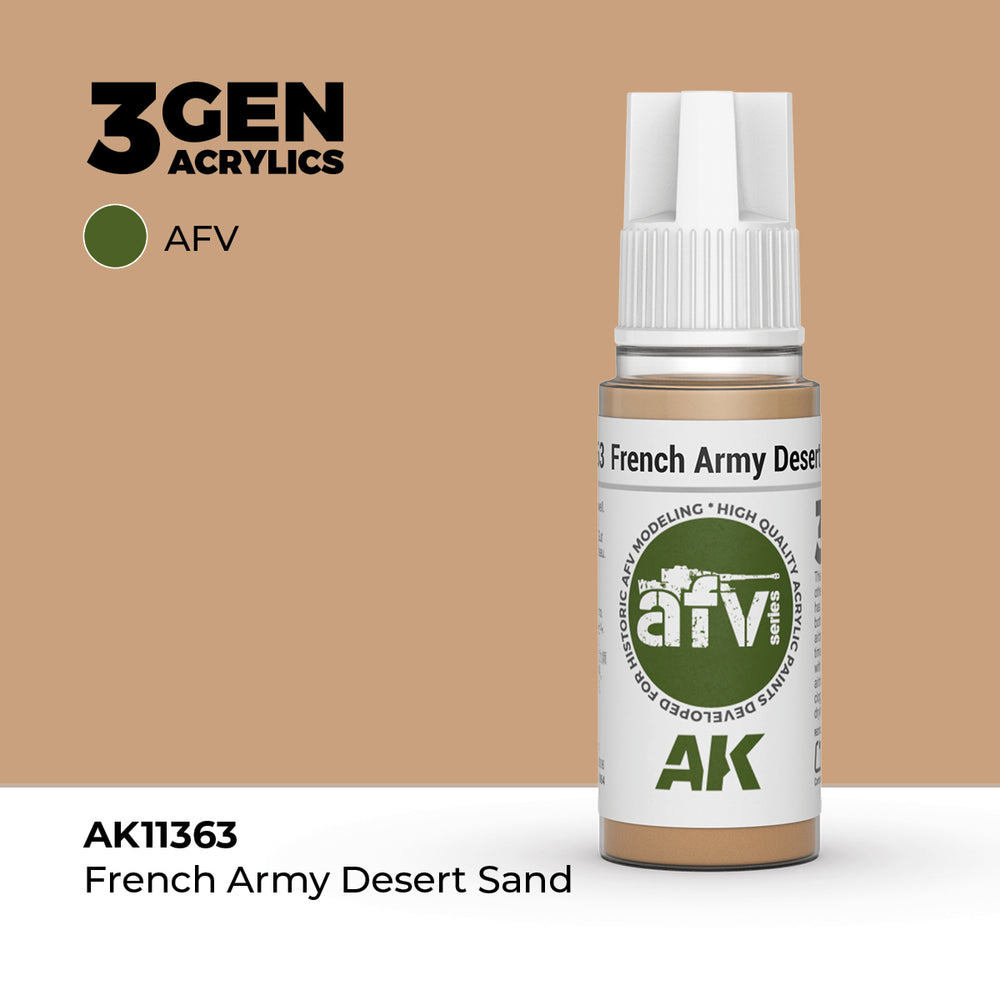 AK Interactive 3Gen Acrylics - French Army Desert Sand - AFV (18ml)