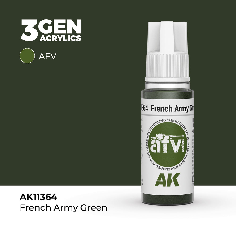 AK Interactive 3Gen Acrylics - French Army Green - AFV (18ml)