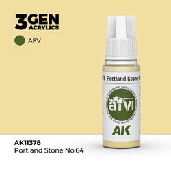 AK Interactive 3Gen Acrylics - Portland Stone NO.64 - AFV (18ml)
