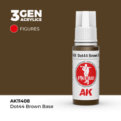 AK Interactive 3Gen Acrylics - DOT44 Brown Base - Figures (18ml)