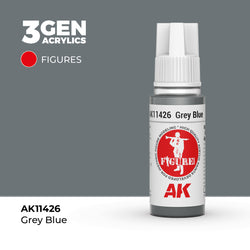 AK Interactive 3Gen Acrylics - Grey Blue - Figures (18ml)