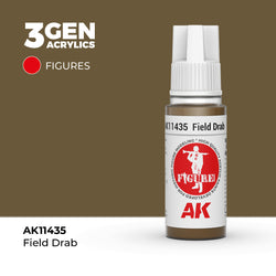 AK Interactive 3Gen Acrylics - Field Drab - Figures (18ml)