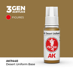 AK Interactive 3Gen Acrylics - Desert Uniform Base - Figures (18ml)