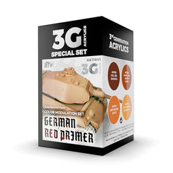 AK Interactive 3Gen Acrylics - German Red Primer Modulation Set