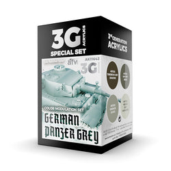 AK Interactive 3Gen Acrylics - German Panzer Grey Modulation Set