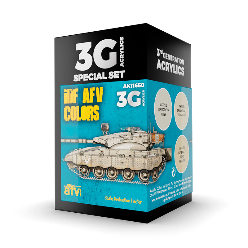 AK Interactive 3Gen Acrylics - IDF AFV Colors