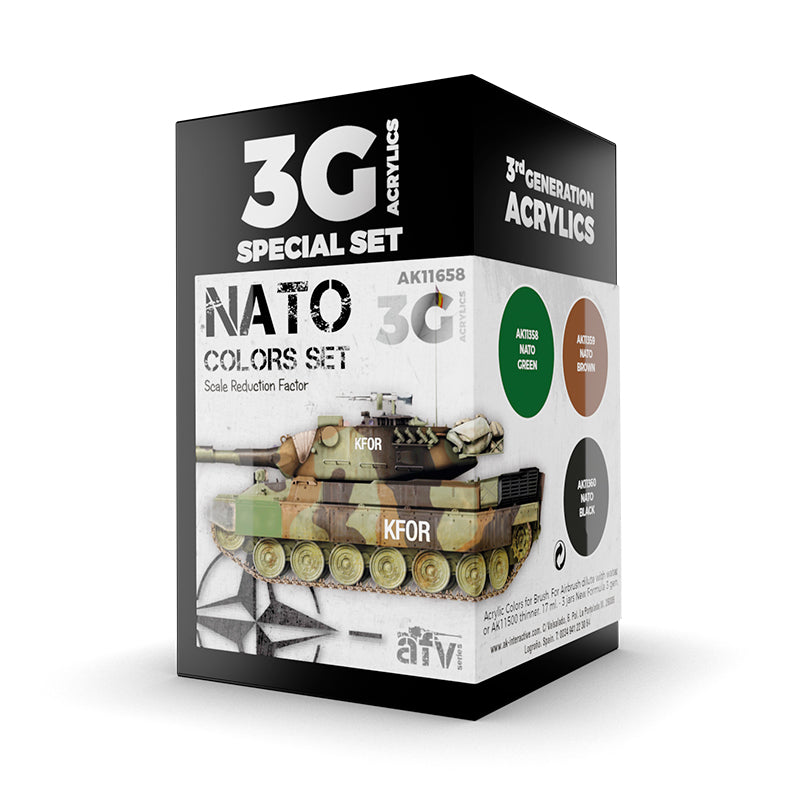 AK Interactive 3Gen Acrylics - NATO Colors Set