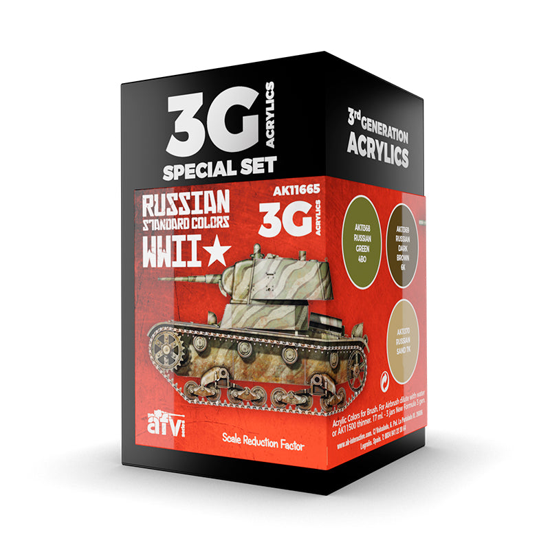AK Interactive 3Gen Acrylics - WWII Russian Standard Colors