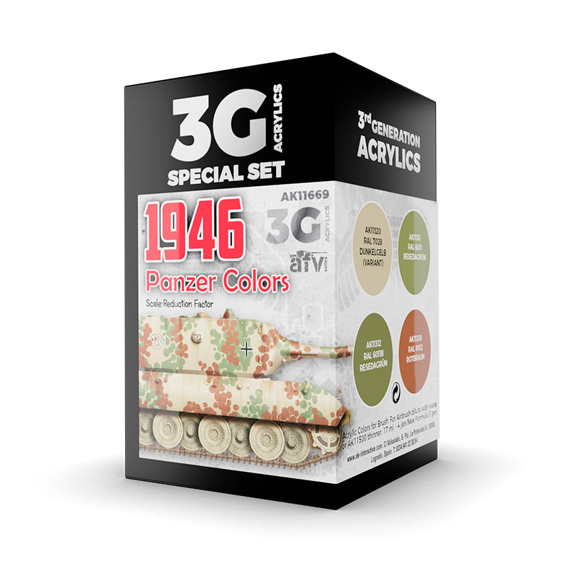 AK Interactive 3Gen Acrylics - 1946 Panzer Colors