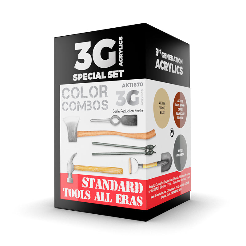 AK Interactive 3Gen Acrylics - Standard Tools All Eras