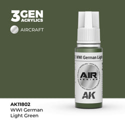AK Interactive 3Gen Acrylics - WWI German Light Green - Air (18ml)