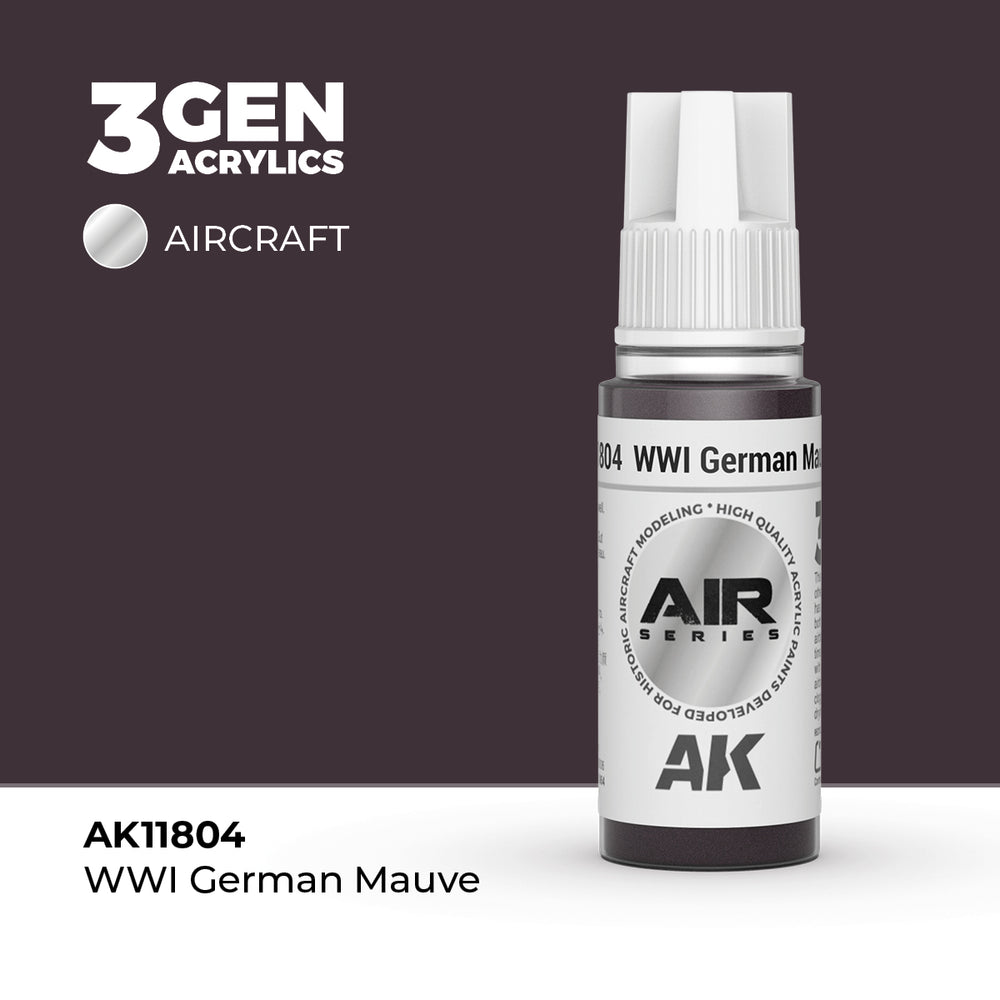 AK Interactive 3Gen Acrylics - WWI German Mauve - Air (18ml)