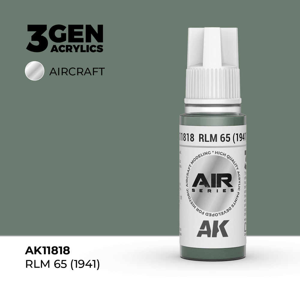 AK Interactive 3Gen Acrylics - RLM 65 (1941) - Air (18ml)