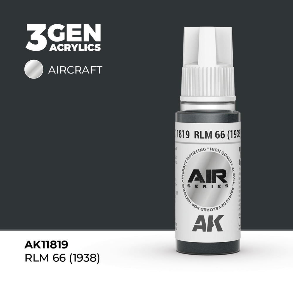 AK Interactive 3Gen Acrylics - RLM 66 (1938) - Air (18ml)