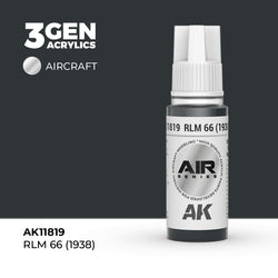AK Interactive 3Gen Acrylics - RLM 66 (1938) - Air (18ml)